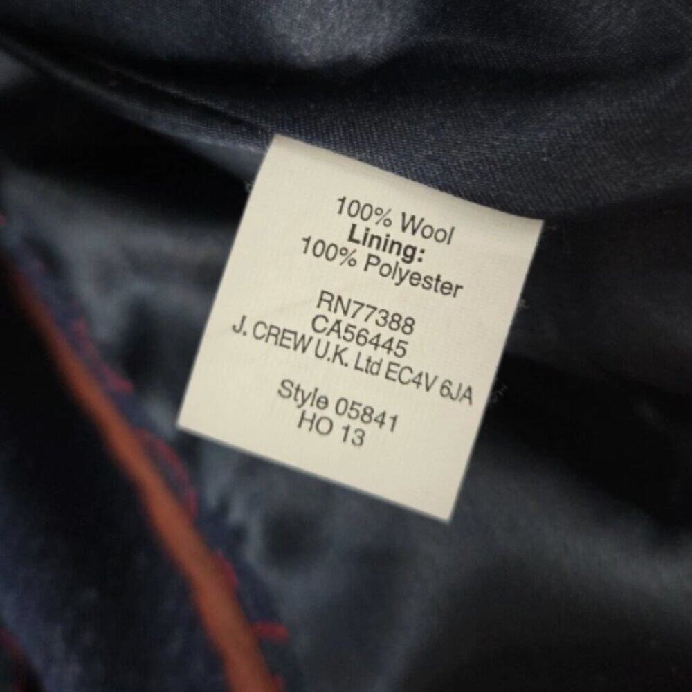 J. Crew Collection Blue Fall 2013 Schoolboy Jacket Wool Tweed Blazer 4 - Picture 13 of 15